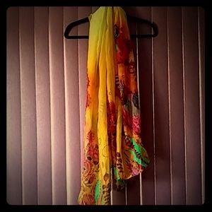 Adorable flower print wrap